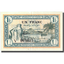 Banknote, Tunisia, 1 Franc, 1943, 1943-07-15, KM:55, AU(55-58)