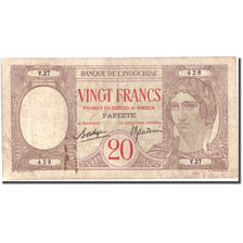 Banknote, Tahiti, 20 Francs, Undated (1928), KM:12c, VF(20-25)