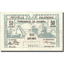 Banknote, New Caledonia, 50 Centimes, 1943, 1943-03-29, KM:54, EF(40-45)