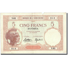 Banconote, Nuova Caledonia, 5 Francs, KM:36b, MB