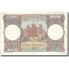 Banknote, Morocco, 100 Francs, 1952, 1952-12-22, KM:45, VF(30-35)