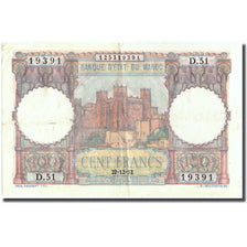 Banknote, Morocco, 100 Francs, 1952, 1952-12-22, KM:45, VF(30-35)