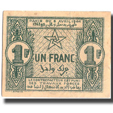 Banknote, Morocco, 1 Franc, 1944, 1944-04-06, KM:42, AU(55-58)
