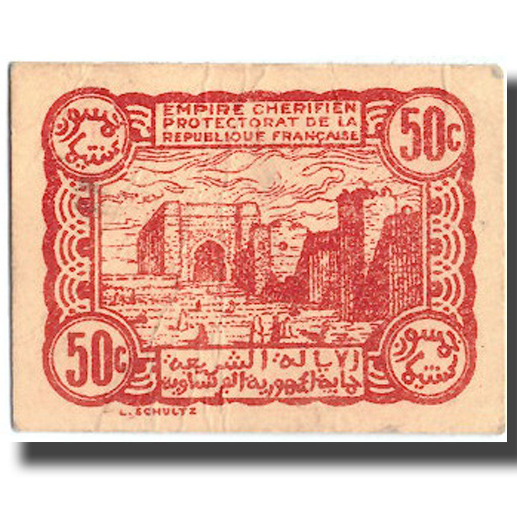 Banknote, Morocco, 50 Centimes, 1944, 1944-04-06, KM:41, AU(50-53)