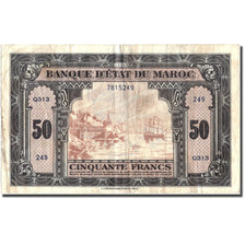 Banknote, Morocco, 50 Francs, 1944, 1944-03-01, KM:26a, VF(30-35)