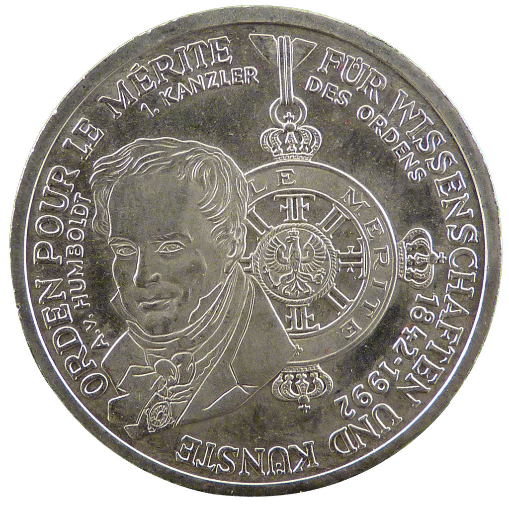 GERMANY - FEDERAL REPUBLIC, 10 Deutschemark, 1992, Munich, KM #179, MS(65-70),..