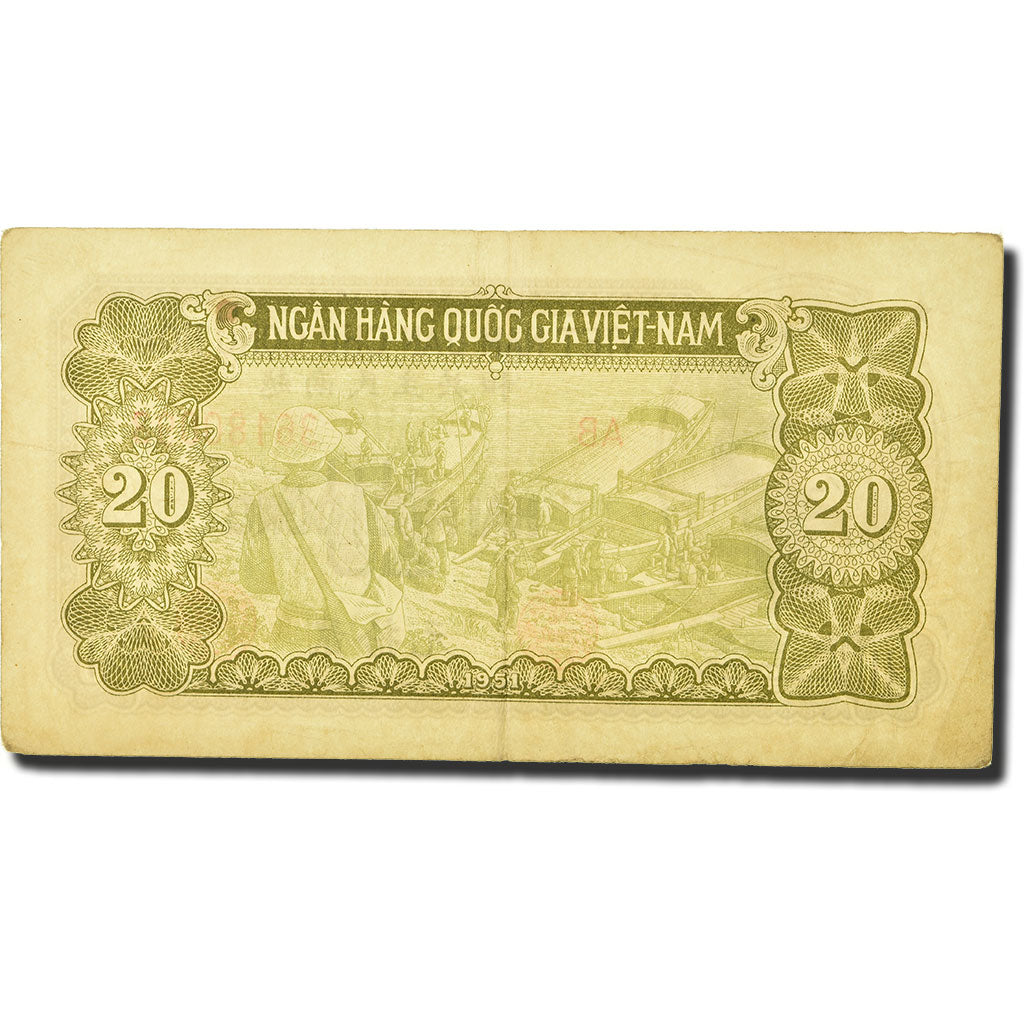 Banknote, Vietnam, 20 D<ox>ng, 1951, KM:60a, EF(40-45)