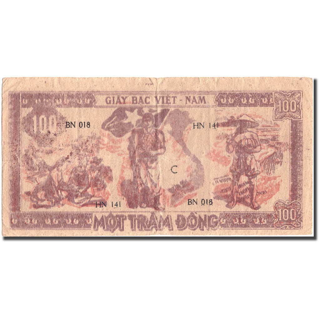 Banknote, Vietnam, 100 D<ox>ng, Undated (1948), KM:28a, VF(20-25)