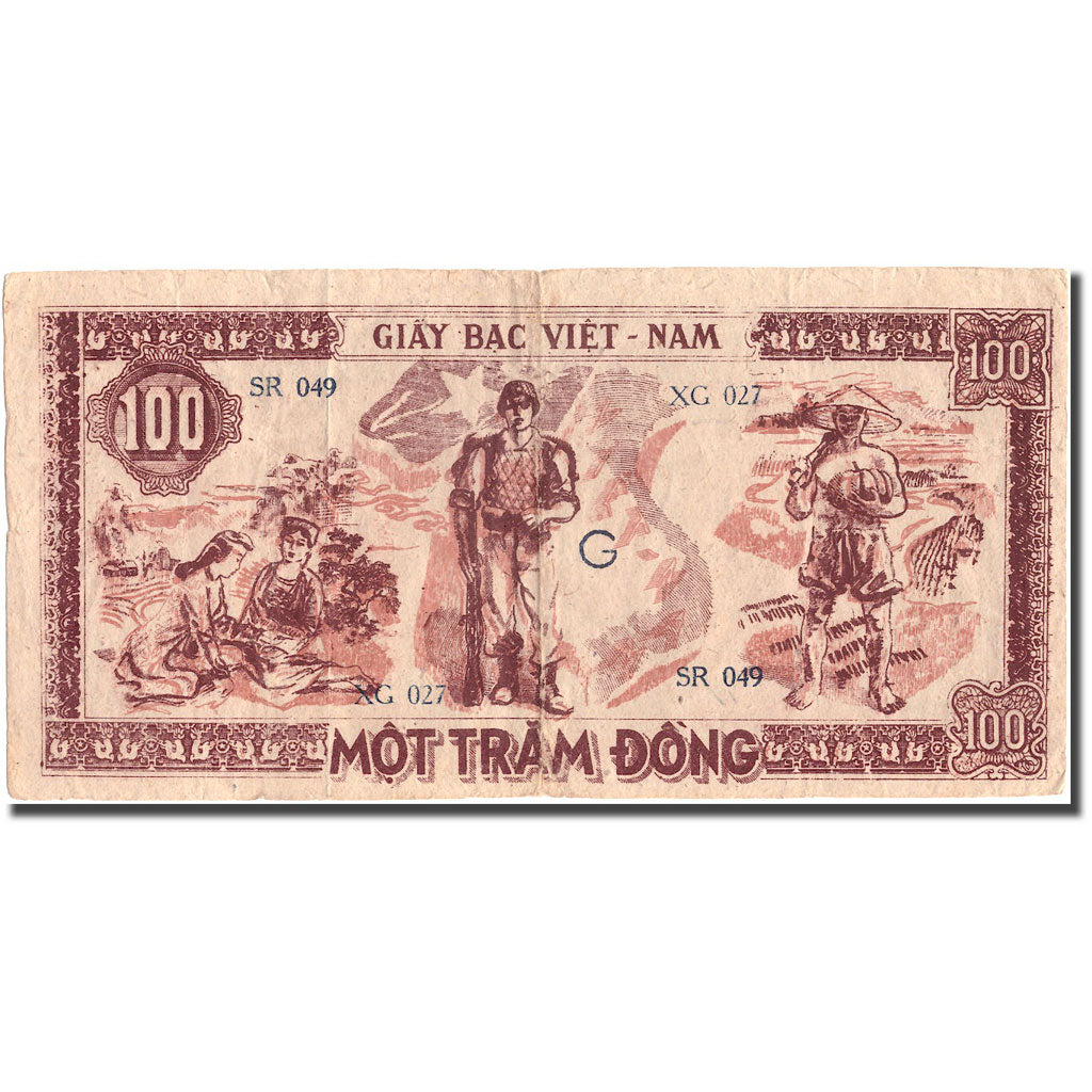 Banknote, Vietnam, 100 D<ox>ng, Undated (1948), KM:28a, EF(40-45)