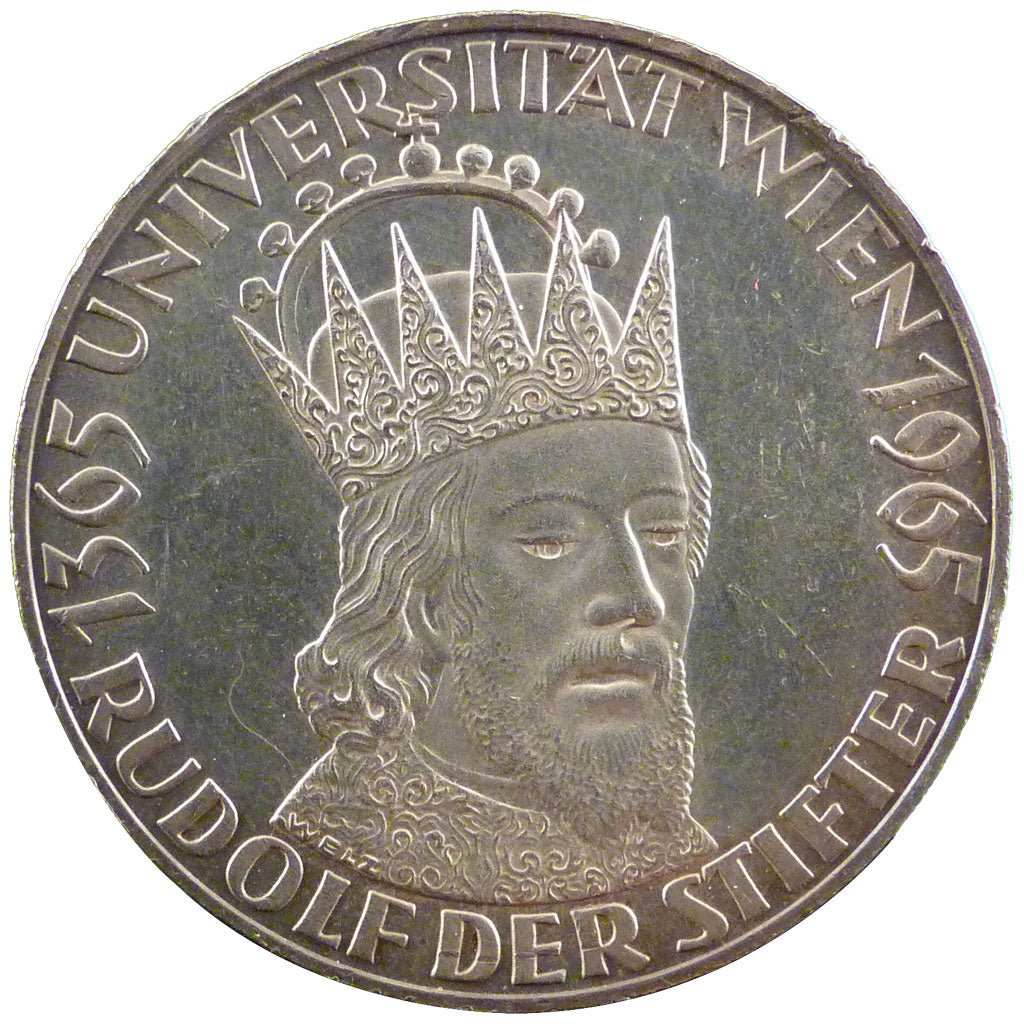 AUSTRIA, 50 Schilling, 1965, KM #2898, MS(60-62), Silver, 34, 20.00