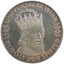 AUSTRIA, 50 Schilling, 1965, KM #2898, MS(60-62), Silver, 34, 20.00