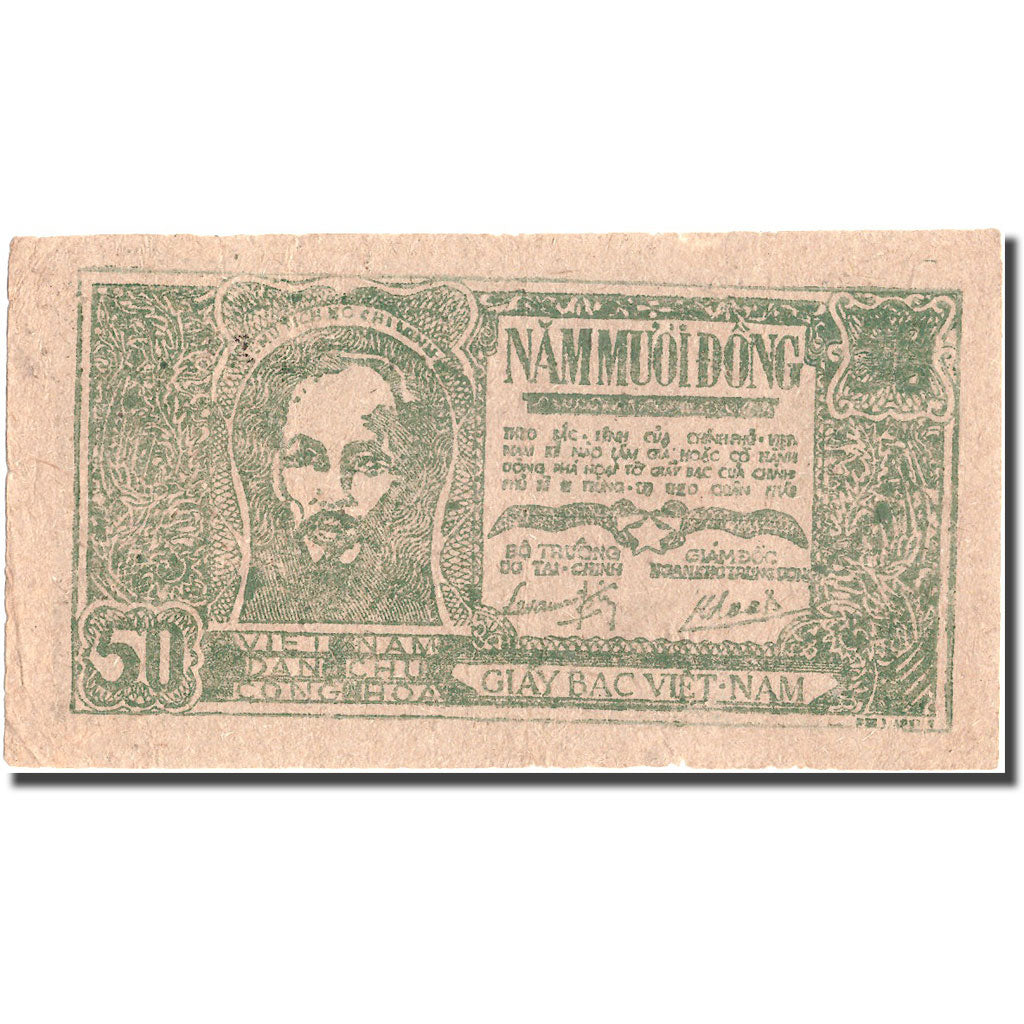 Banknote, Vietnam, 50 D<ox>ng, Undated (1948-1949), KM:27c, EF(40-45)