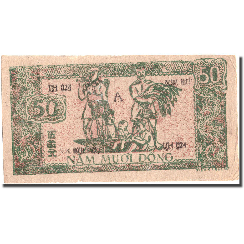 Banknote, Vietnam, 50 D<ox>ng, Undated (1948-1949), KM:27c, EF(40-45)