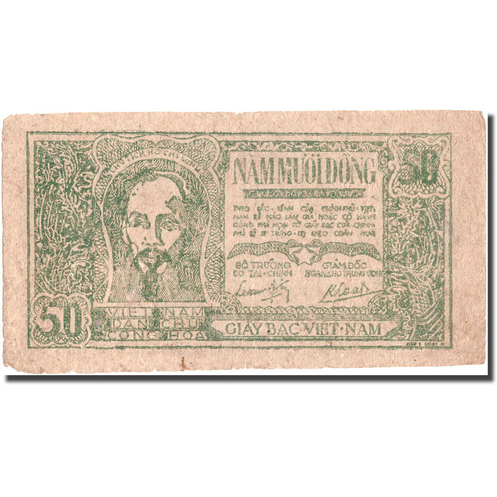 Banknote, Vietnam, 50 D<ox>ng, Undated (1948-1949), KM:27c, EF(40-45)