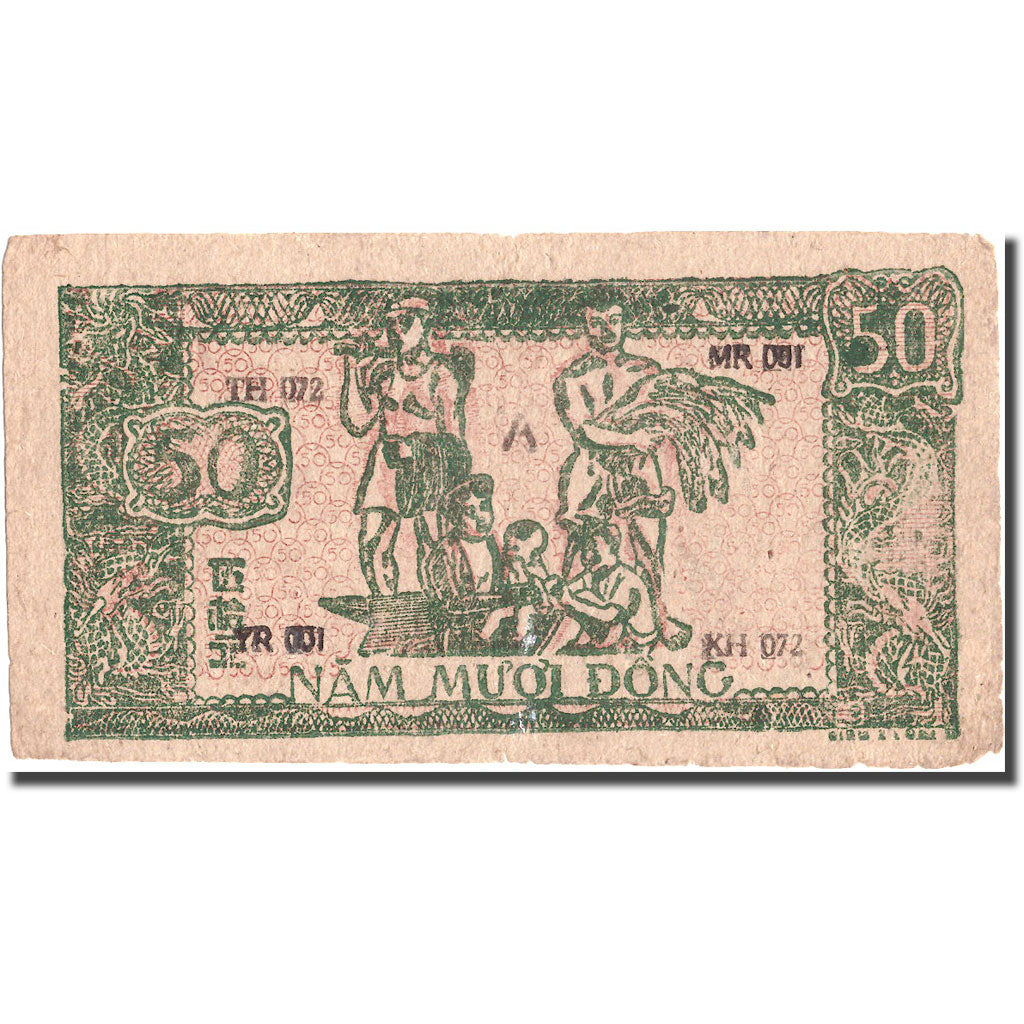 Banknote, Vietnam, 50 D<ox>ng, Undated (1948-1949), KM:27c, EF(40-45)