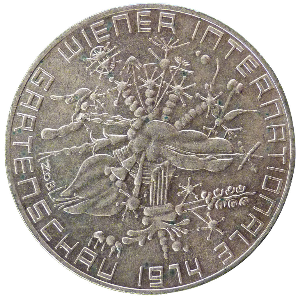 Austria, 50 Schilling, 1974, KM #2919, MS(60-62), Silver, 34, 20.00