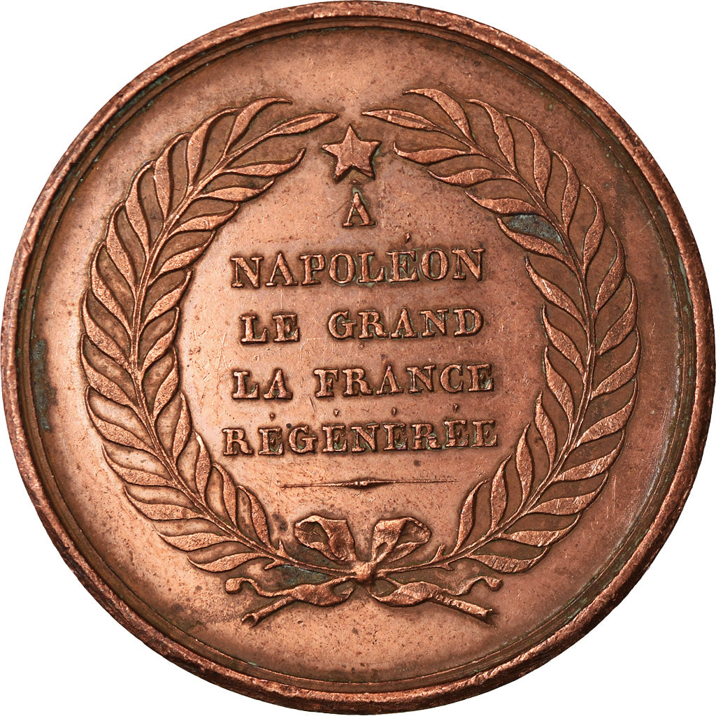 Francia, medalla, A Napoléon le Grand, La France Régénérée, History, 1833