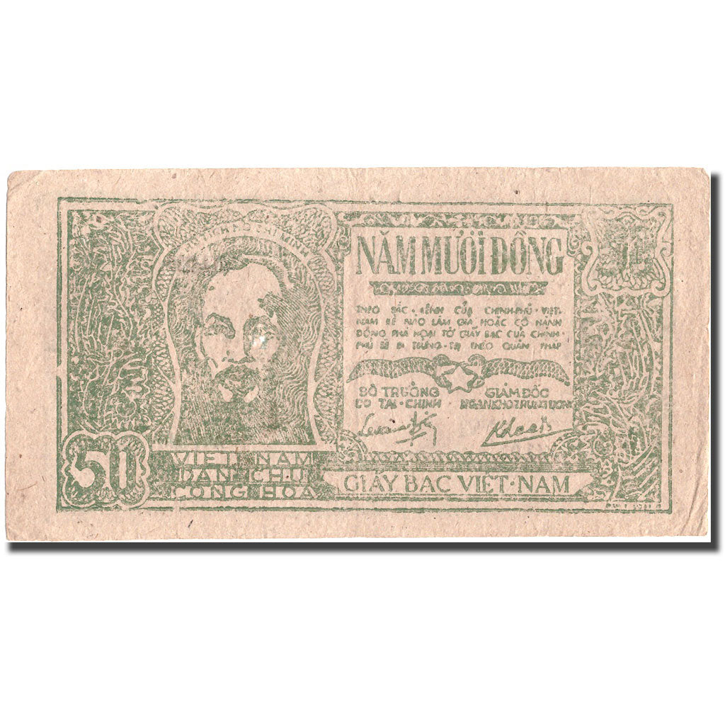 Billet, Viet Nam, 50 D<ox>ng, Undated (1948-1949), KM:27c, TB