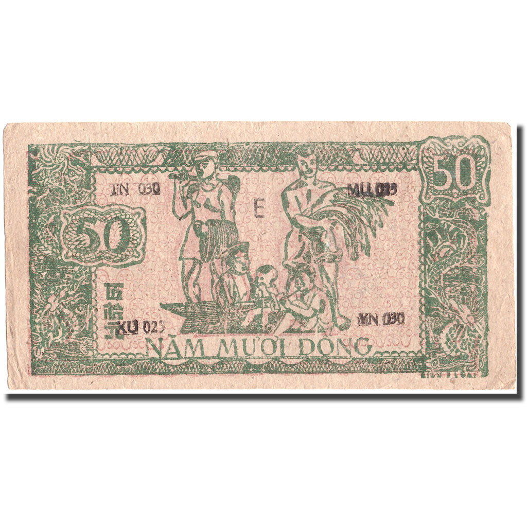 Billet, Viet Nam, 50 D<ox>ng, Undated (1948-1949), KM:27c, TB