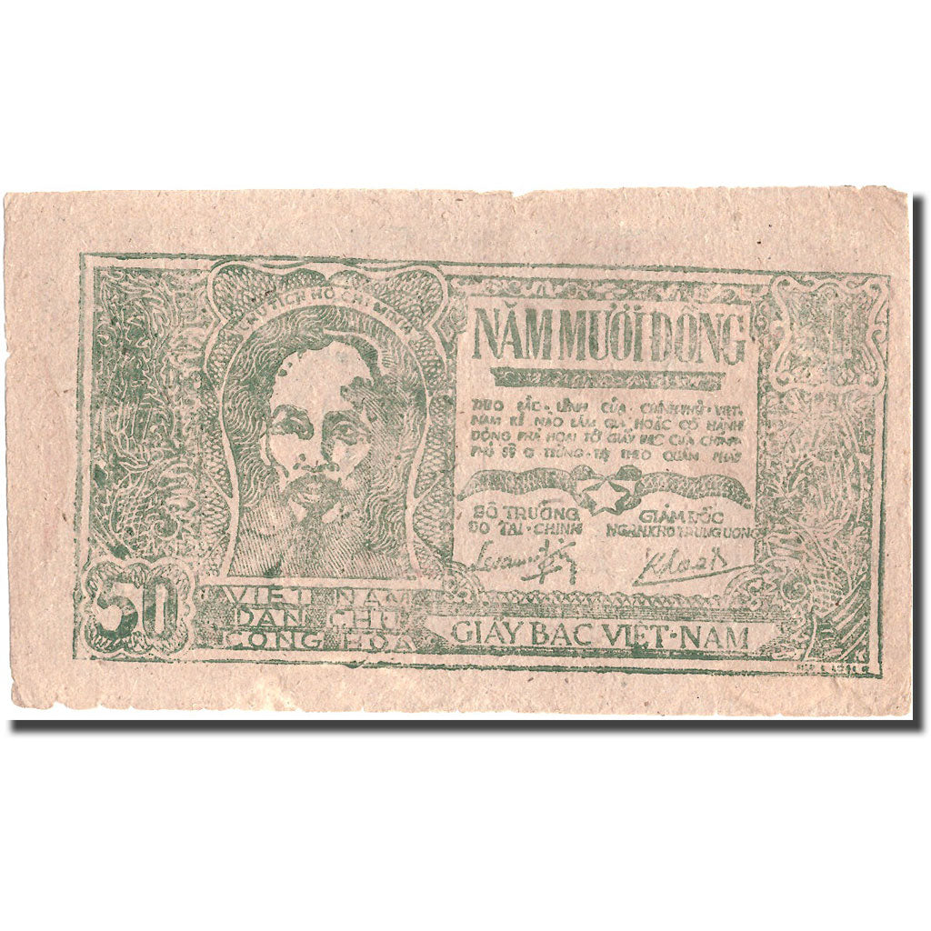 Banknote, Vietnam, 50 D<ox>ng, Undated (1948-1949), KM:27c, VF(20-25)