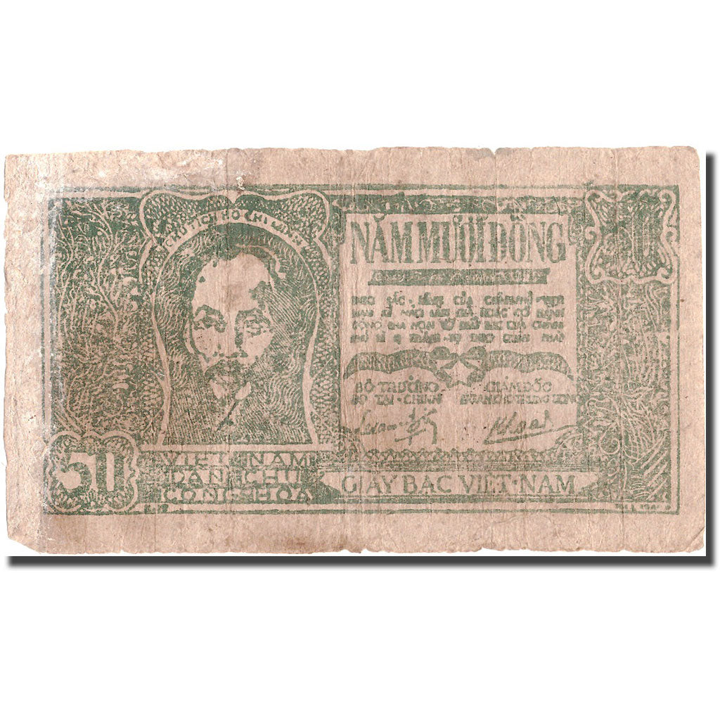 Banknote, Vietnam, 50 D<ox>ng, Undated (1948-1949), KM:27c, VF(20-25)
