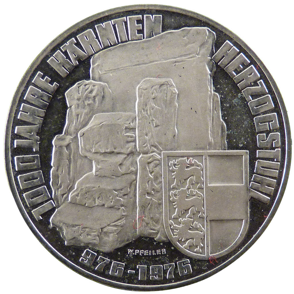 Austria, 100 Schilling, 1976, KM #2931, MS(60-62), Silver, 36, 24.00
