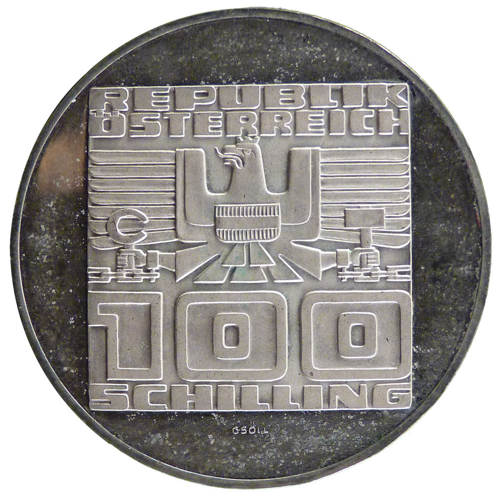 Austria, 100 Schilling, 1976, KM #2931, MS(60-62), Silver, 36, 24.00