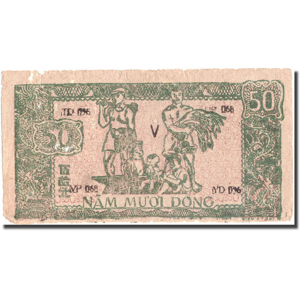 Banknote, Vietnam, 50 D<ox>ng, Undated (1948-1949), KM:27c, VF(20-25)