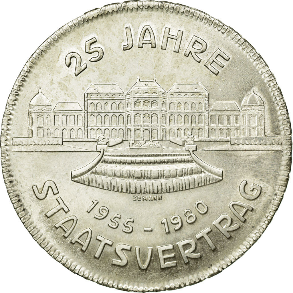 Coin, Austria, 500 Schilling, 1980, MS(60-62), Silver, KM:2948