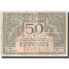 Banknote, Belgium, GENT, 50 Centimes, personnage, 1917, 1917-01-01, F(12-15)