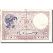 França, 5 Francs, 5 F 1917-1940 ''Violet'', 1933, 1933-09-07, EF(40-45)