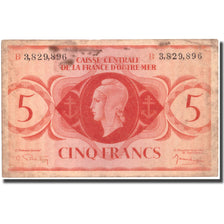 Banknote, French Equatorial Africa, 5 Francs, 1944, 1944-02-02, KM:15e