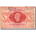 Banknote, French Equatorial Africa, 5 Francs, 1944, 1944-02-02, KM:15e