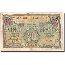 Banknote, Algeria, 20 Francs, 1948, 1948-06-04, KM:103, VF(30-35)