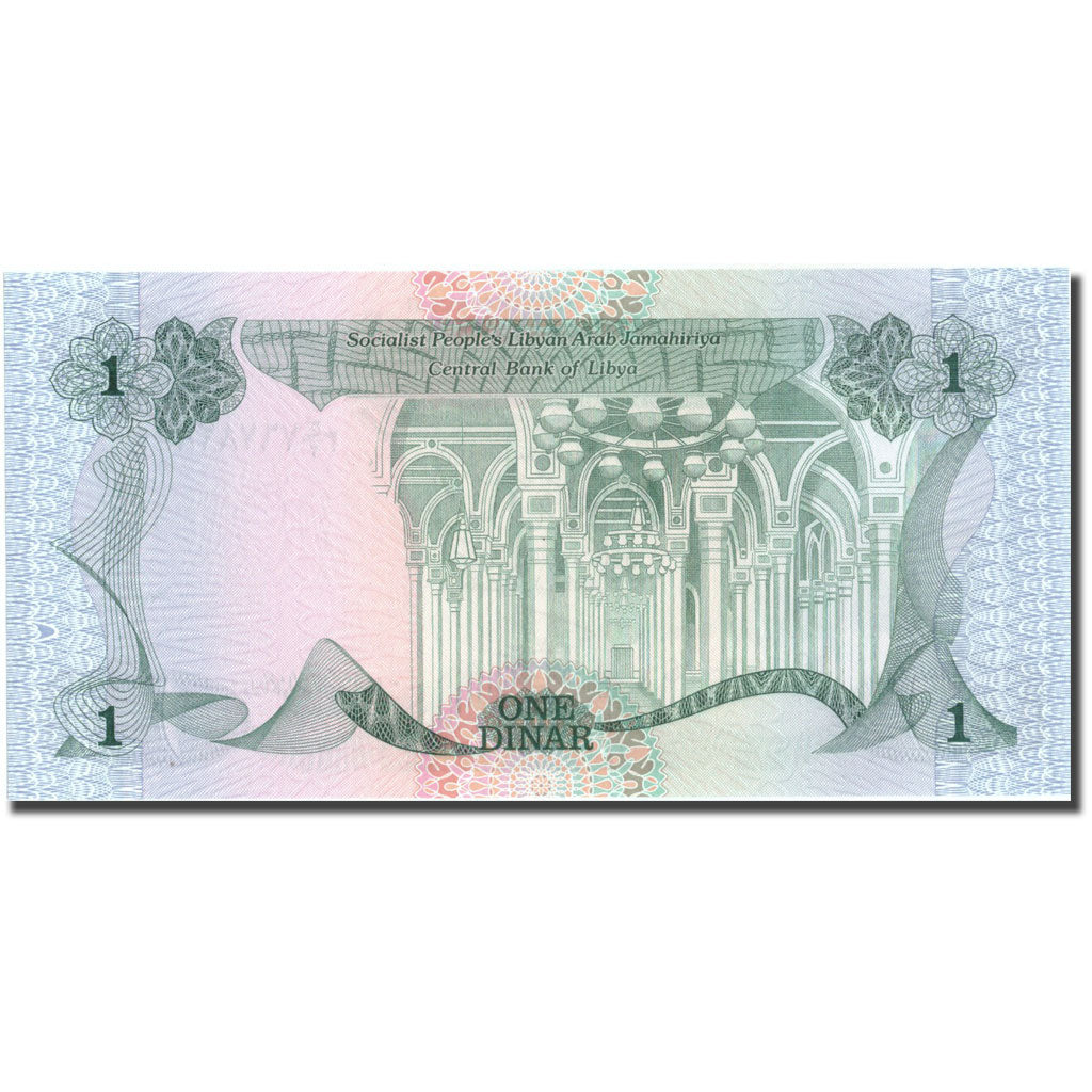 Banknote, Libya, 1 Dinar, KM:49, UNC(65-70)
