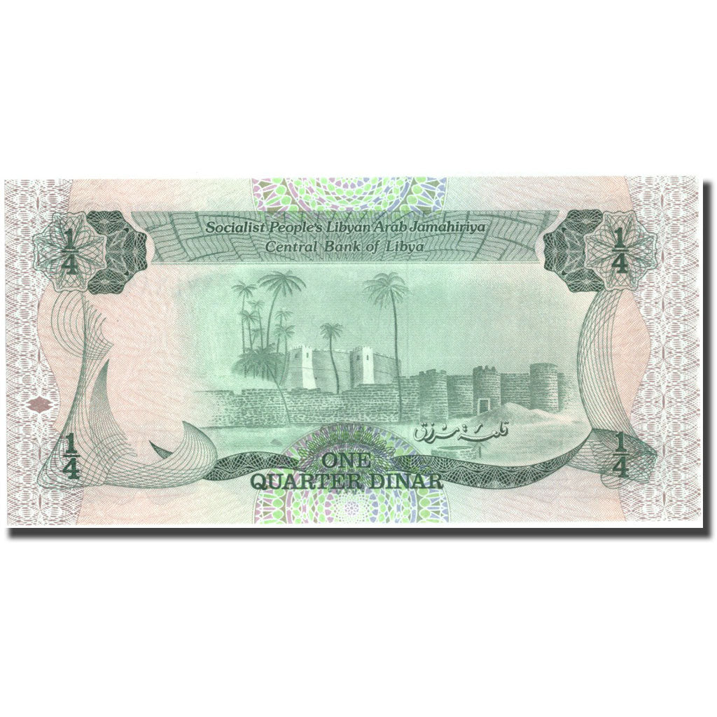 Banknote, Libya, 1/4 Dinar, KM:47, UNC(64)