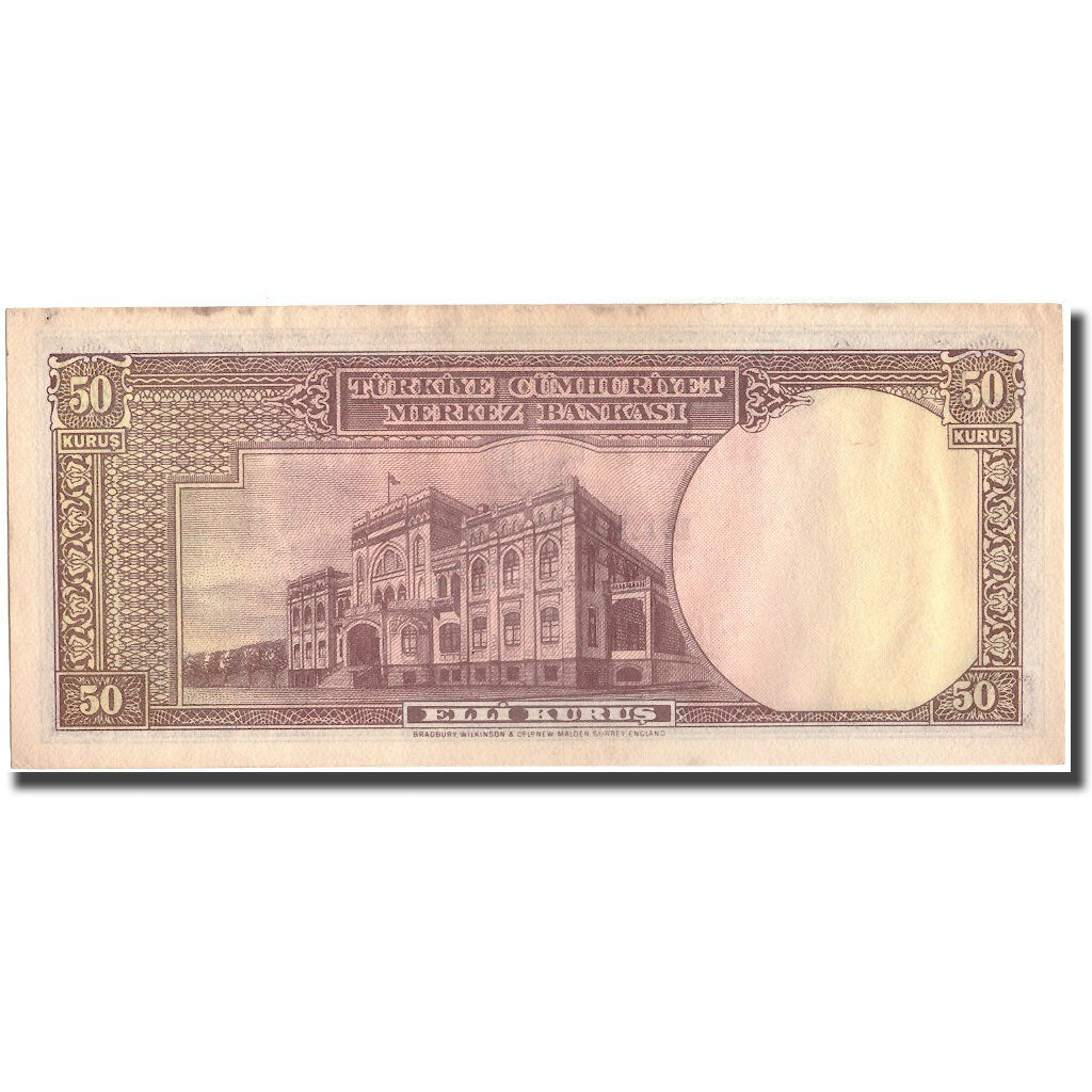 Billete, 50 Kurus, Turquía, KM:133, MBC+