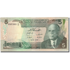 Banknote, Tunisia, 5 Dinars, 1972, 1972-08-03, KM:68a, EF(40-45)