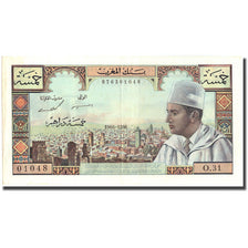 Banknote, Morocco, 5 Dirhams, KM:53d, AU(50-53)