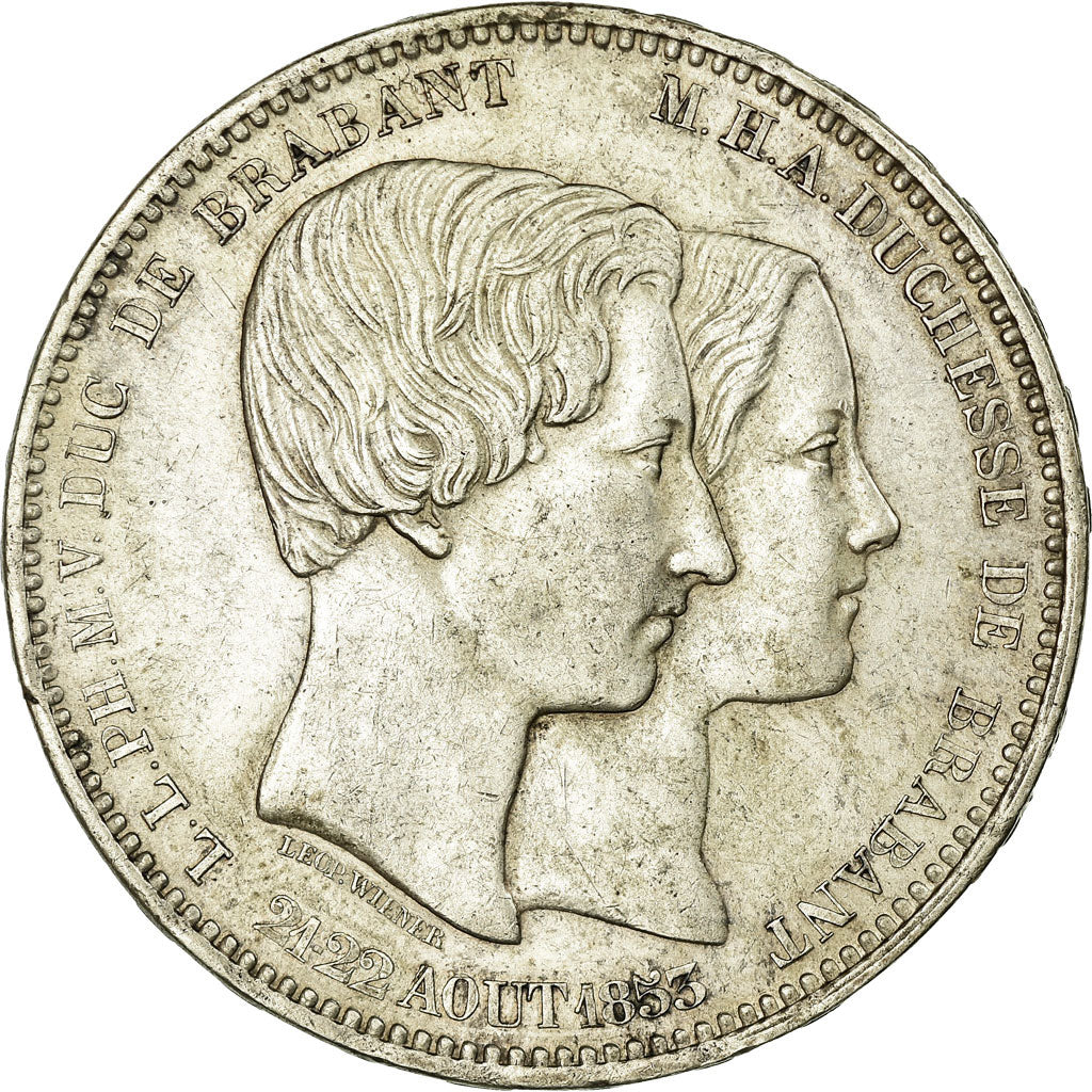Monnaie, Belgique, Leopold I, 5 Francs, 5 Frank, 1853, SUP, Argent, KM:17