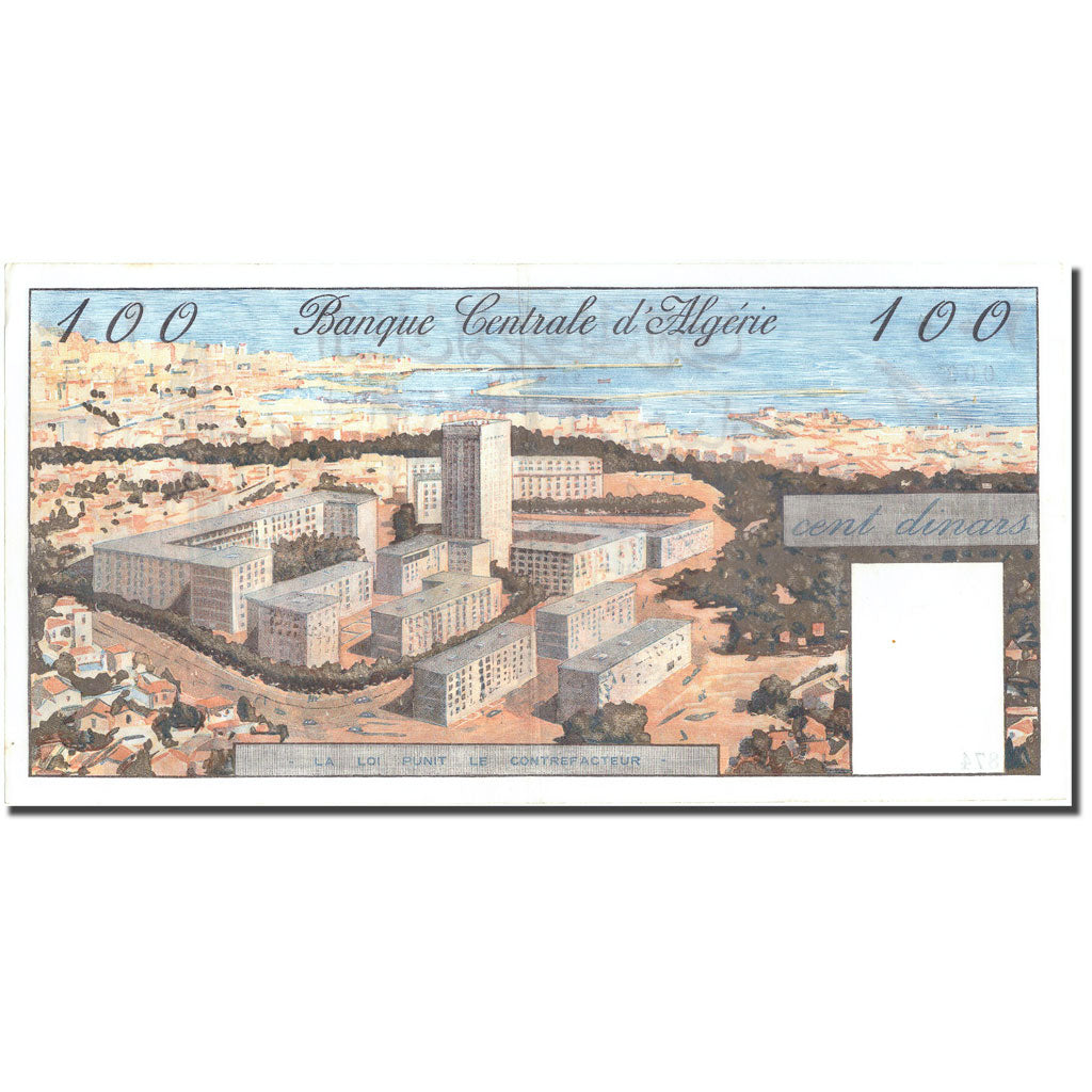 Banknote, Algeria, 100 Dinars, 1964, 1964-01-01, KM:125a, UNC(60-62)