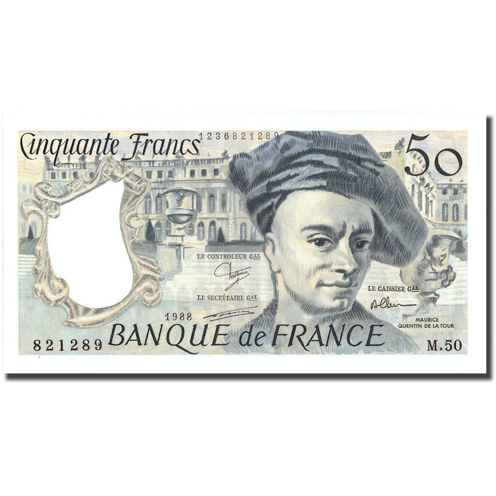 Frankreich, 50 Francs, Quentin de La Tour, 1988, 1988, VZ+, Fayette:67.14