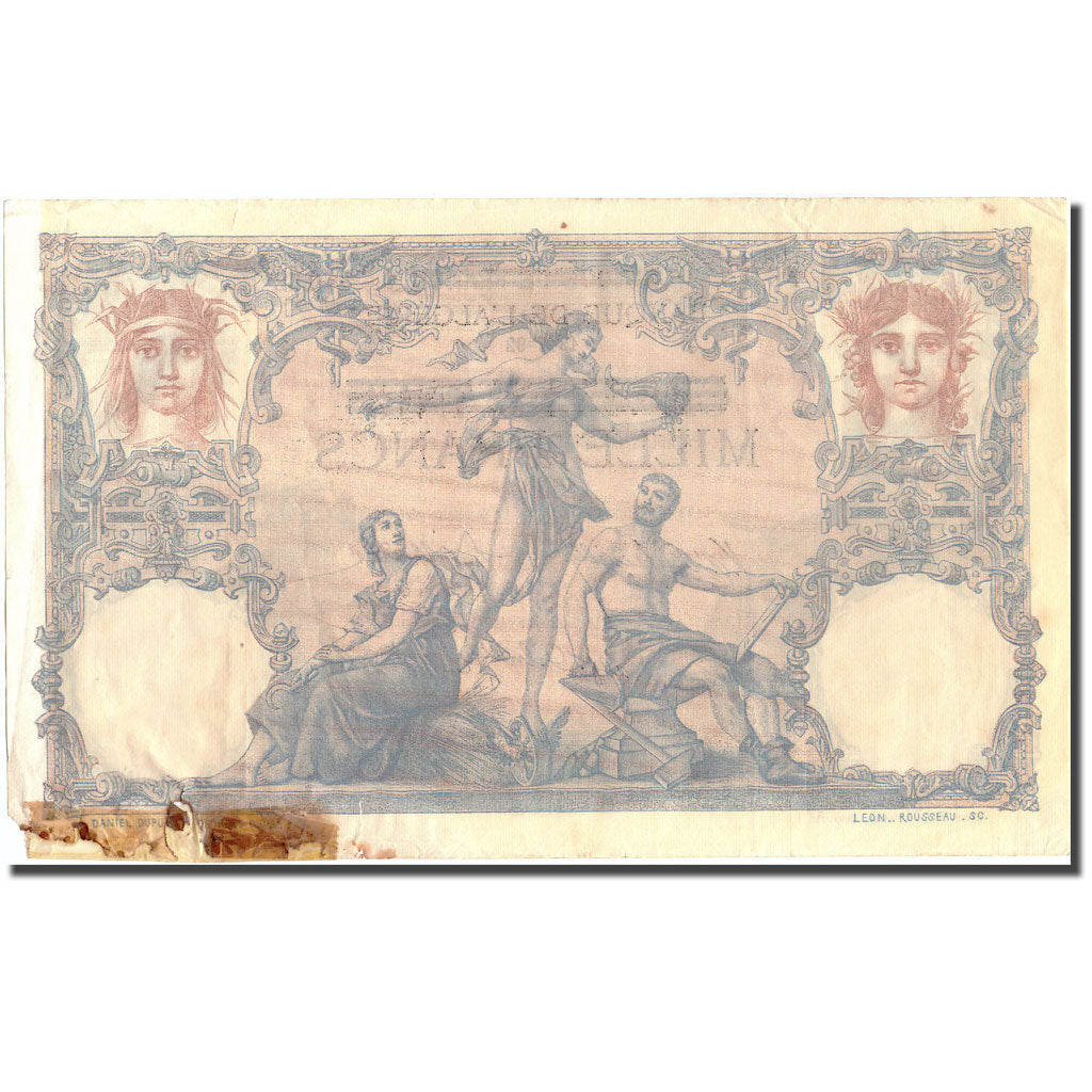 Banknote, Tunisia, 1000 Francs on 100 Francs, 1992, 1992-07-13, KM:31, VF(30-35)