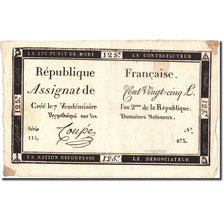France, 125 Livres, Coupé, VF(30-35), KM:A74