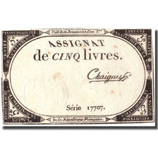 France, 5 Livres, 1791, Chaignet, TTB+, KM:A76