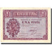Banknot, Hiszpania, 1 Peseta, 1937, 1937-10-12, KM:104a, AU(55-58)