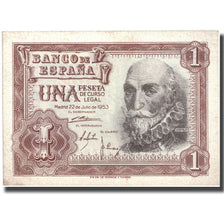 Billet, Espagne, 1 Peseta, 1953, 1953-07-22, KM:144a, TTB+