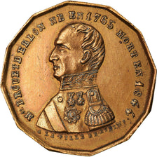France, Medal, Le Maréchal Drouet, Reims, 1844, AU(55-58), Brass