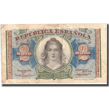 Banknote, Spain, 2 Pesetas, 1938, 1938, KM:95, VF(30-35)
