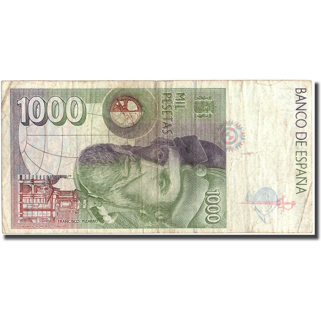 Banknote, Spain, 1000 Pesetas, 1992, 1992-10-12, KM:163, VF(20-25)